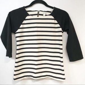 J. Crew Womens Raglan Sailor Stripped Cotton Top Size XXS‎ Nautical